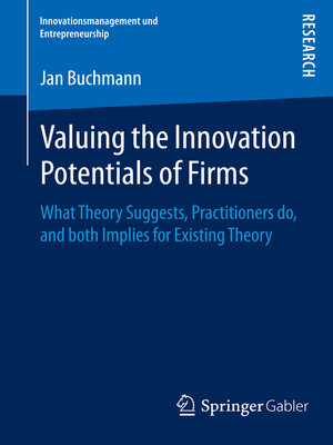 cover image of Valuing the Innovation Potentials of Firms